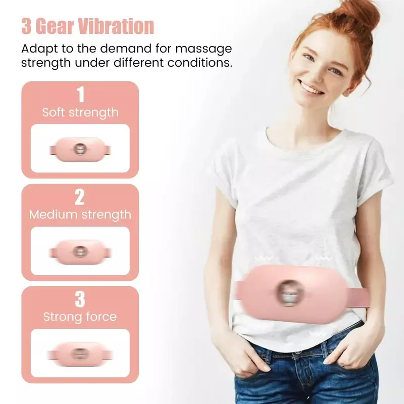 Coussin chauffant portable pour massage menstruel, ceinture chauffante pour l'estomac, auto-massage, période thermique, instituts oto, Wskins
