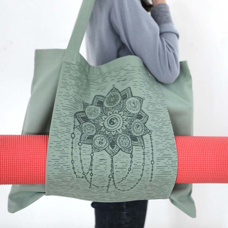 Duurzame Canvas Katoenen Yoga Mat Tas
