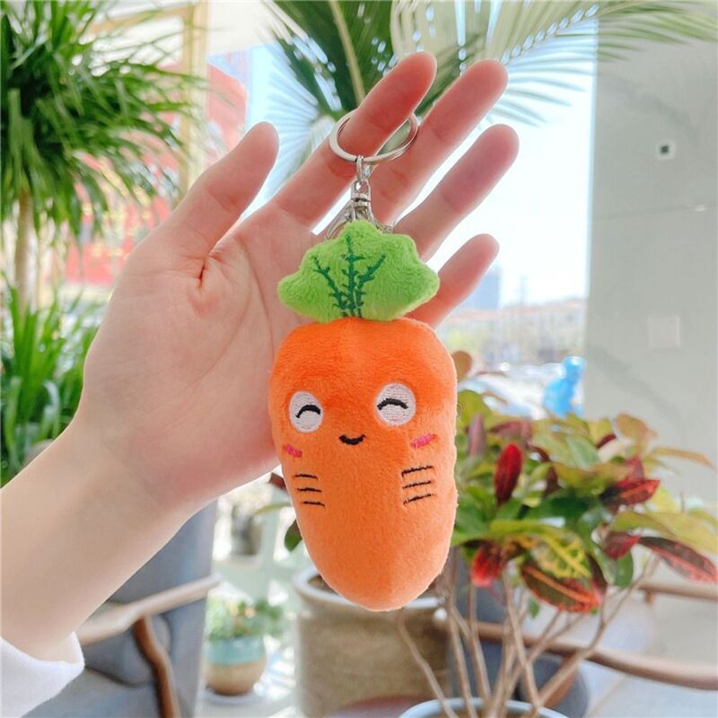 Freundin Geschenk Plüsch Anhänger Gemüse Karotte Schlüssel bund Plüsch Karotte Schlüssel ring Karotte Plüsch Schlüssel bund Cartoon Schlüssel halter