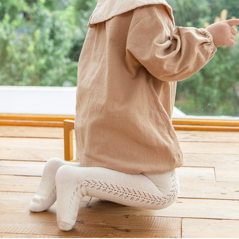 0-5Y Celana Ketat Musim Gugur Musim Dingin Legging Anak Perempuan Bayi Stoking Balita Baru Lahir Rajutan Ketat Jaring Anak-anak Pakaian Bayi Perempuan Pantyhose Katun