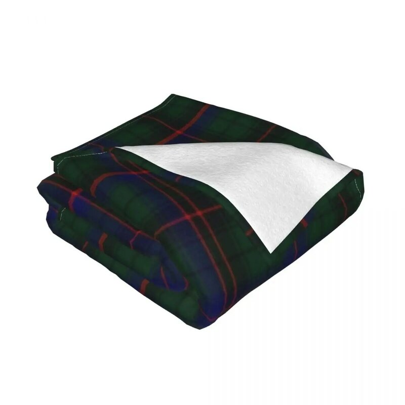 Manta de tiro de tartán de Clan Davidson, manta de diseñador de lujo, manta de pelo
