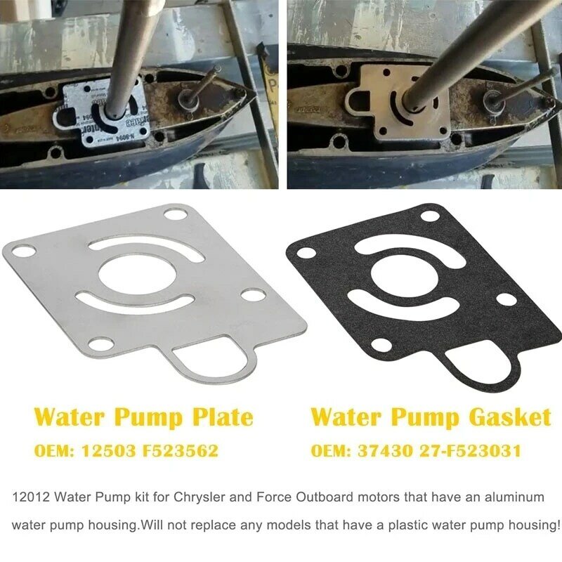 MX Water Pump Impeller Kit Para Chrysler Force 75 85 90 100 105 115 125 140 hp Substitui para OEM Parte FK1069 Water Pump Repair Kit