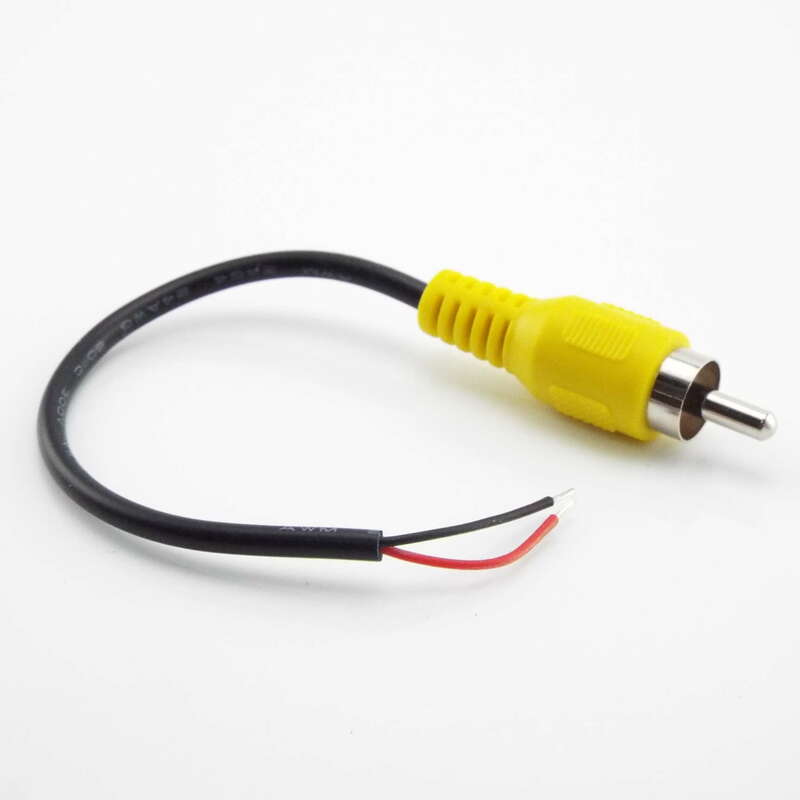 15cm Car Rca Female / Male Audio Cable Cord AV Single-head Video Stereo Connector Extension Wire For Video Camera Speaker