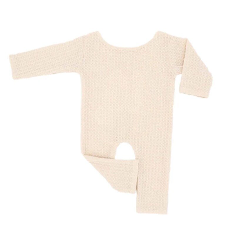 Pagliaccetto lavorato a maglia per fotografia neonata, vestiti reversibili, accessori per foto, vestito per foto del bambino