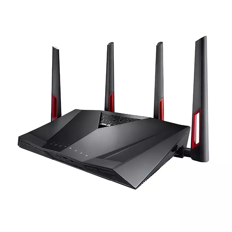 ASUS-4K Roteador VPN, RT-AC88U, AC3100, Top 5 Gaming, 3167Mbps, MU-MIMO, 2.4 GHz, 5 GHz, 8x1000Mbps