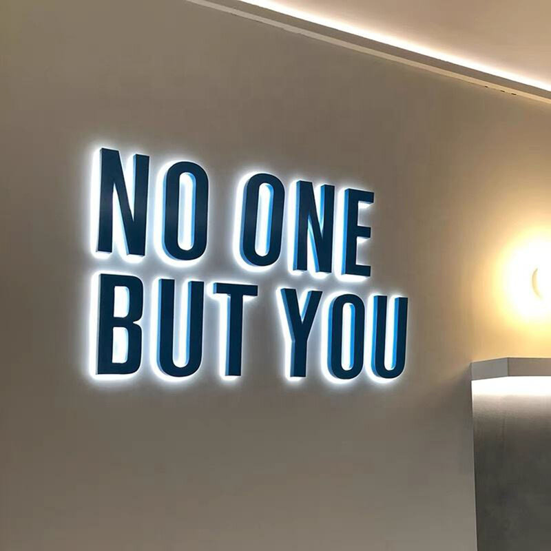 LED Light Character 3d Logo Acrylic Channel Sign Outdoor Company Indoor Wall Decor Lettering