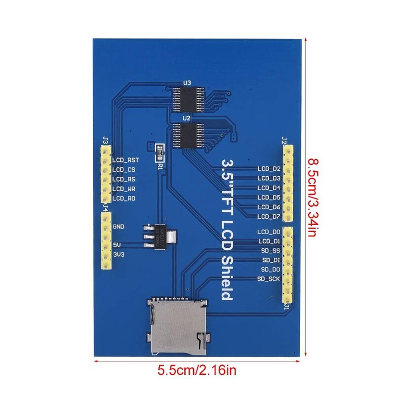 Display Module - 3.5 inch TFT LCD Screen Module 480X320 for Arduino UNO & MEGA 2560 Board (Color : 1XLCD Screen)