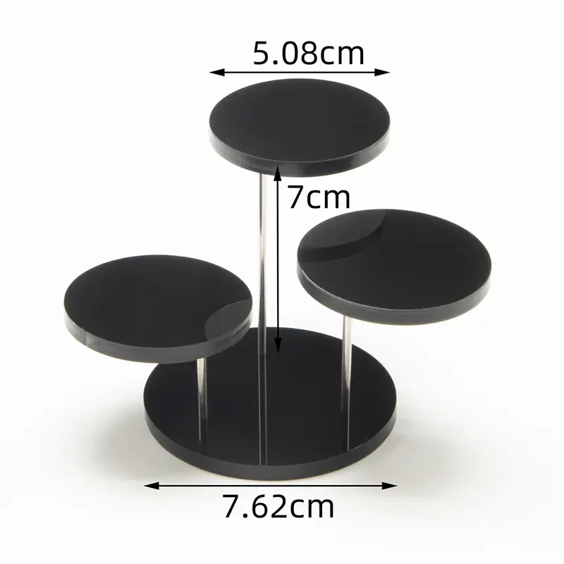 High Quality New Practical Durable Display Stand Acrylic 3 Tray Cupcake Stand Fashion Gift Multi-layer Pendant