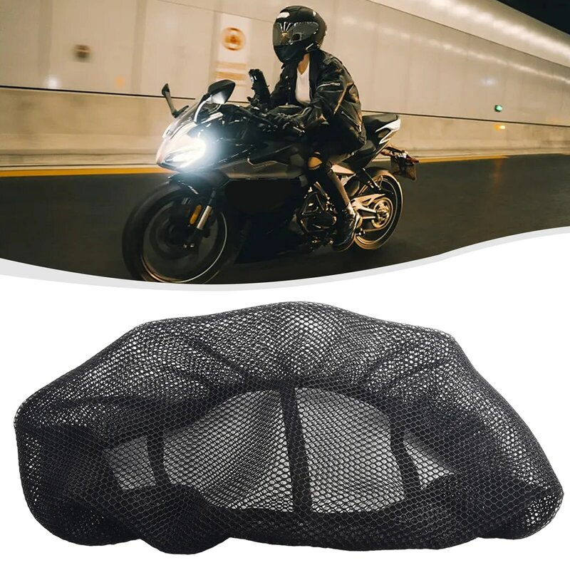Electric Motorcycle Breathable Seat Cover 3D Mesh Summer Heat Insulation Waterproof Pad Seat Cushion Mesh Cover
