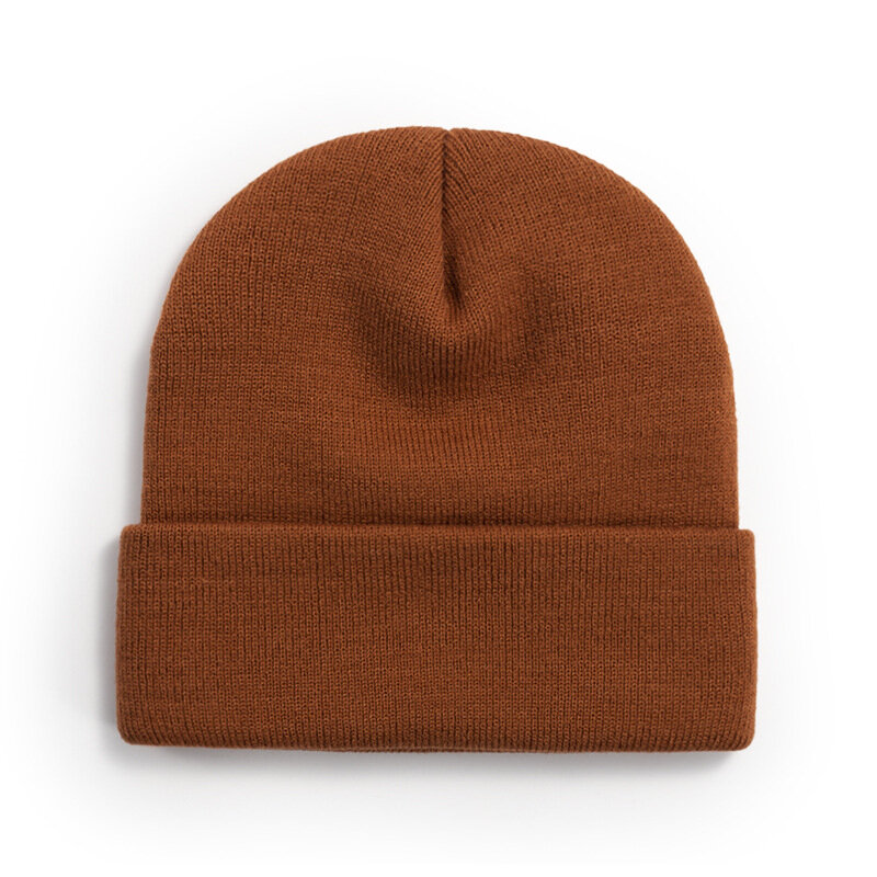 20 colori nuovi berretti lavorati a maglia in lana coreana acrilica donna uomo Skullcap autunno inverno elastico Skullies berretti berretto all'ingrosso