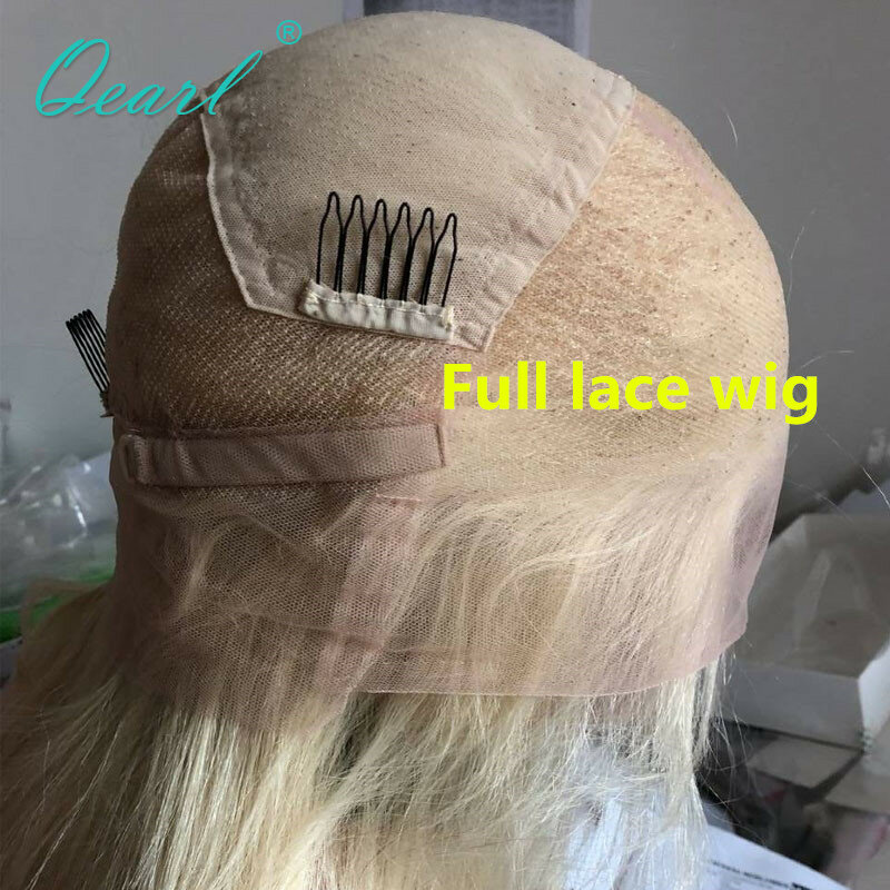 Real Human Hair Full Lace Wig Deep Wave Curly Lace Frontal Wigs for Women Ashy Brown Blonde13x6 Brazilian Remy Hair 150% Qearl