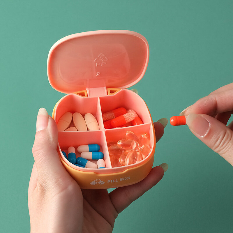 Портативный полипропиленовый мини-контейнер для хранения лекарств, коробка для таблеток, Диспенсер, медицинский Органайзер, коробка для таблеток, дорожные аксессуары