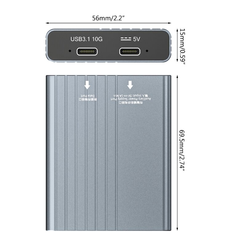 2023 Nowy czytnik kart USB CFexpressType A/B, adapter kart pamięci USB 3.1 Gen2 10 s