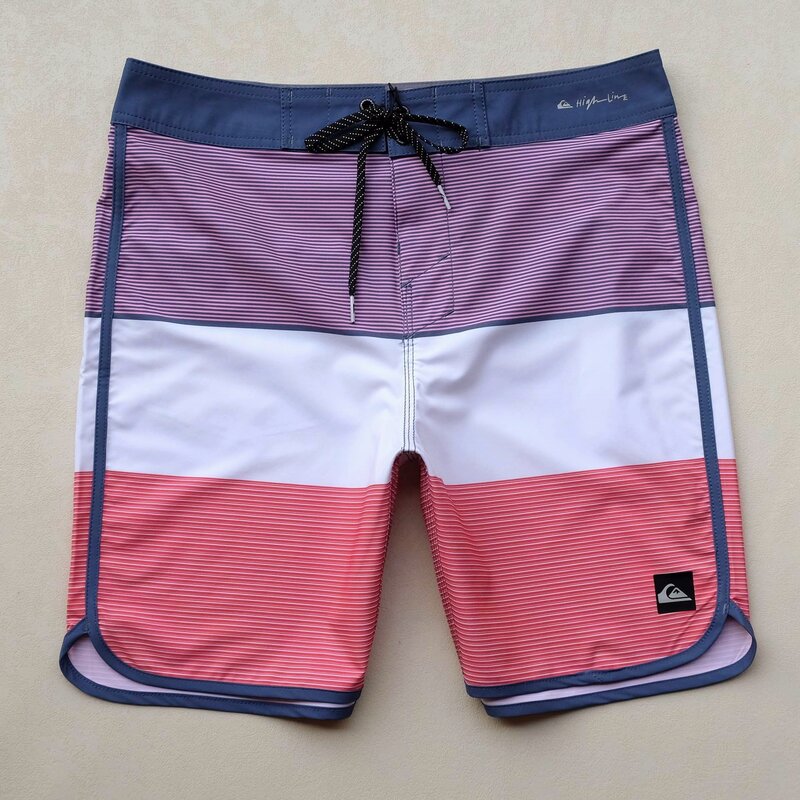 Pantalones cortos elásticos de secado rápido para hombre, Bermudas impermeables de alta calidad, 4 vías, para playa, Verano
