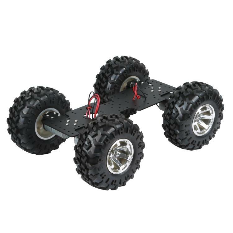 4WD Smart Car Chassis Off-road Super Large Chassis DC Reduction Geared Motor Robot Car For Arduino Robot DIY Kit Off-road Wheels