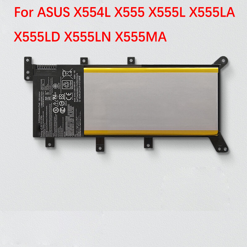 C21N1347 Bateria do portátil para ASUS, X554L, X555L, X555LB, X555LN, X555, X555LD, X555LP, F555A, F555U, W519L, F555UA, VM, 2ICP4, 637134 V, 7,5