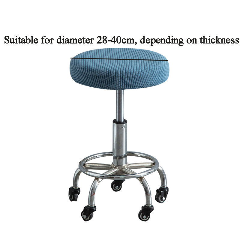 Okrągłe elastyczne osłony stołek barowy Polar runo pogrubioną elastyczną krzesło, zdejmowaną, zmywalną, jednolity ochraniacz na fotel