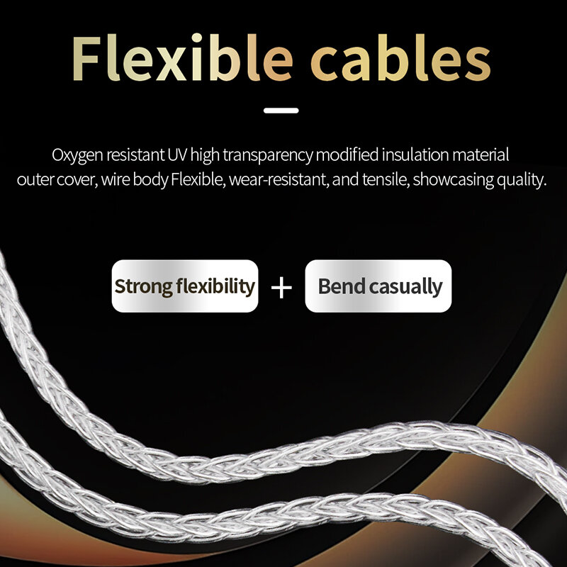 Cable HIFI Lightning a usb-b OTG de alta gama, A-B Usb de plata pura de A-C, conector Jack de B-C, Cable de Audio para teléfono móvil y DAC