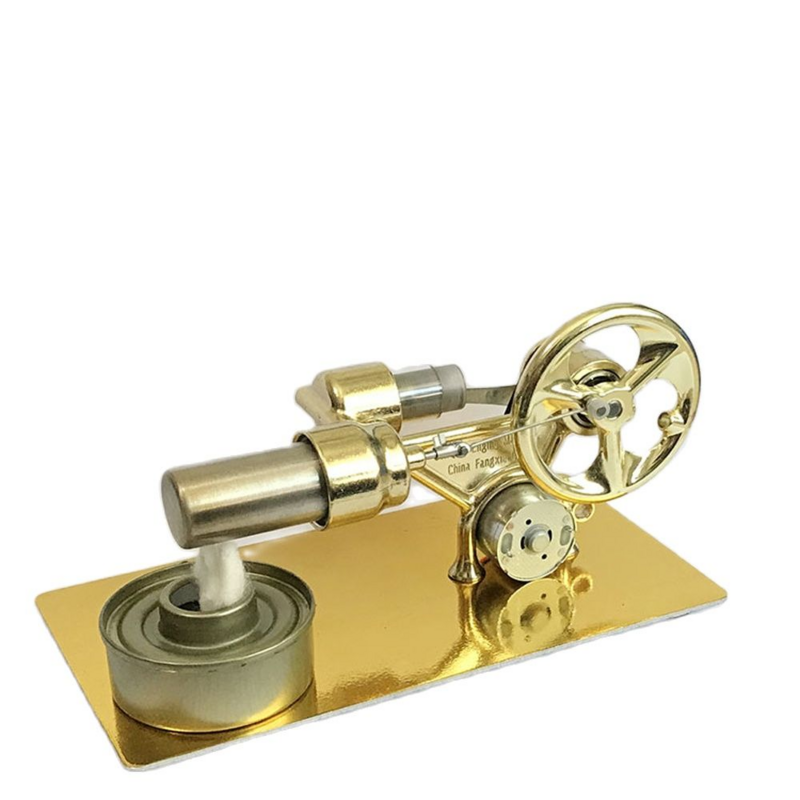 Steampunk Model Motor mesin Stirling, hadiah mainan anak sains pendidikan Model percobaan fisika daya arus