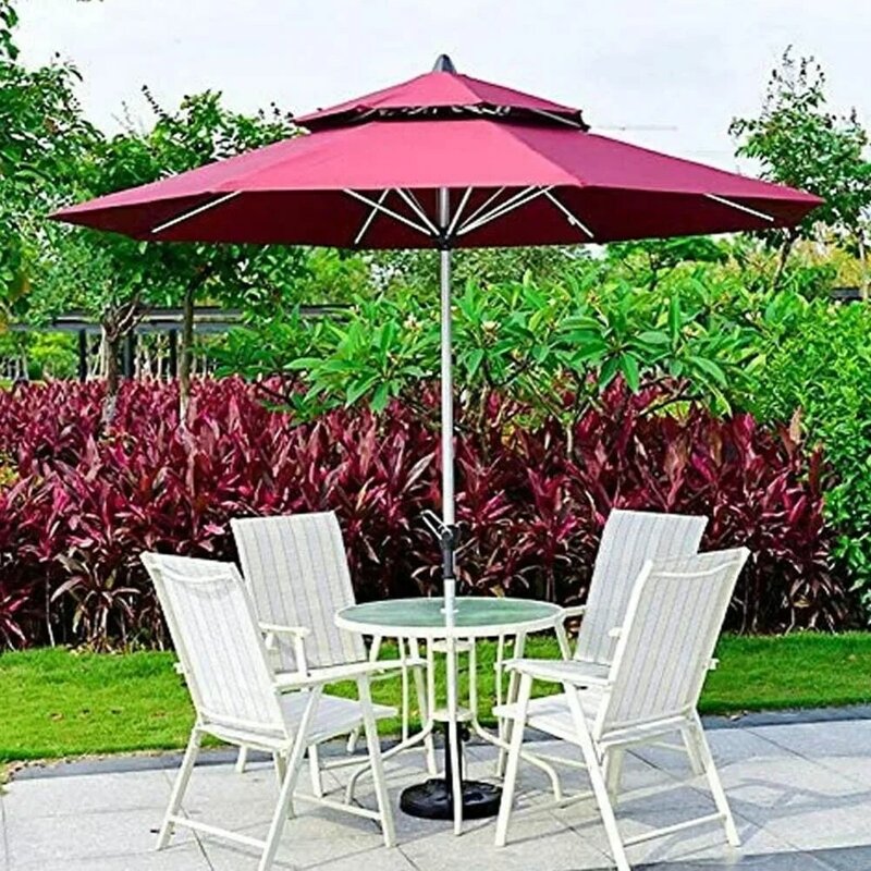 Ensemble de capuchons d'anneau de jardin, couvercle de trou, accessoires d'auvent, parapluie de parasol extérieur, équipement d'ombre en plastique, 2 po