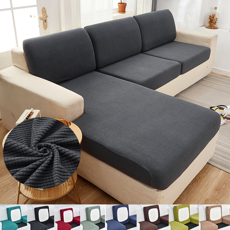 Lavável Sofá Seat Cushion Cover, Protetor de móveis para animais de estimação e crianças, Stretch Slipcover, Slipcover removível