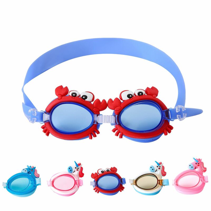 I migliori occhiali da nuoto per bambini occhiali da vista antiappannamento per cartoni animati per bambini la fascia per specchio è regolabile accetta all'ingrosso
