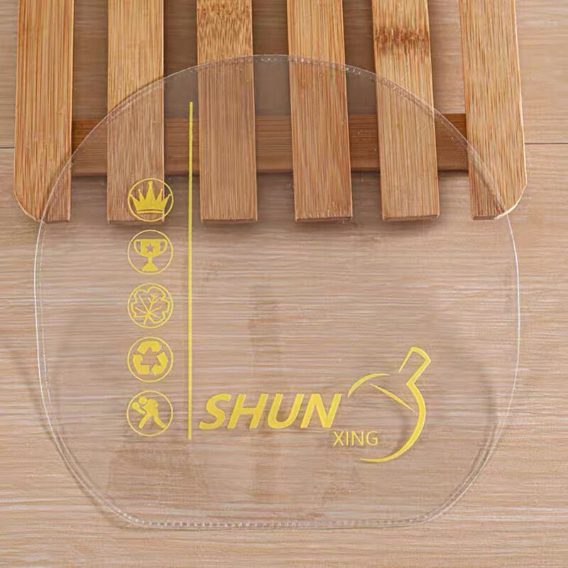 Película protetora de borracha transparente para tênis de mesa, protetor, 16cm, 5pcs