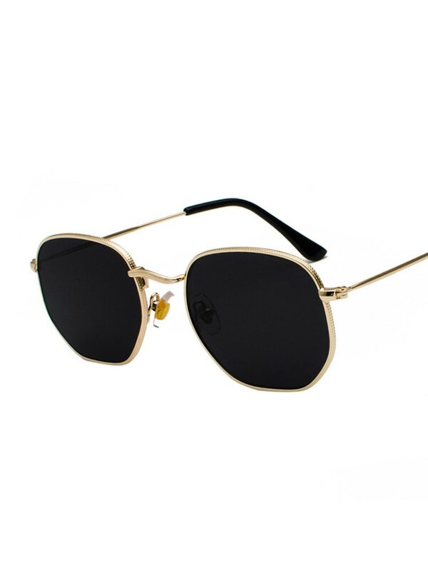 Солнцезащитные очки в металлической оправе Uv400 для мужчин и женщин, винтажные брендовые дизайнерские Классические солнечные очки для вождения, 2022
