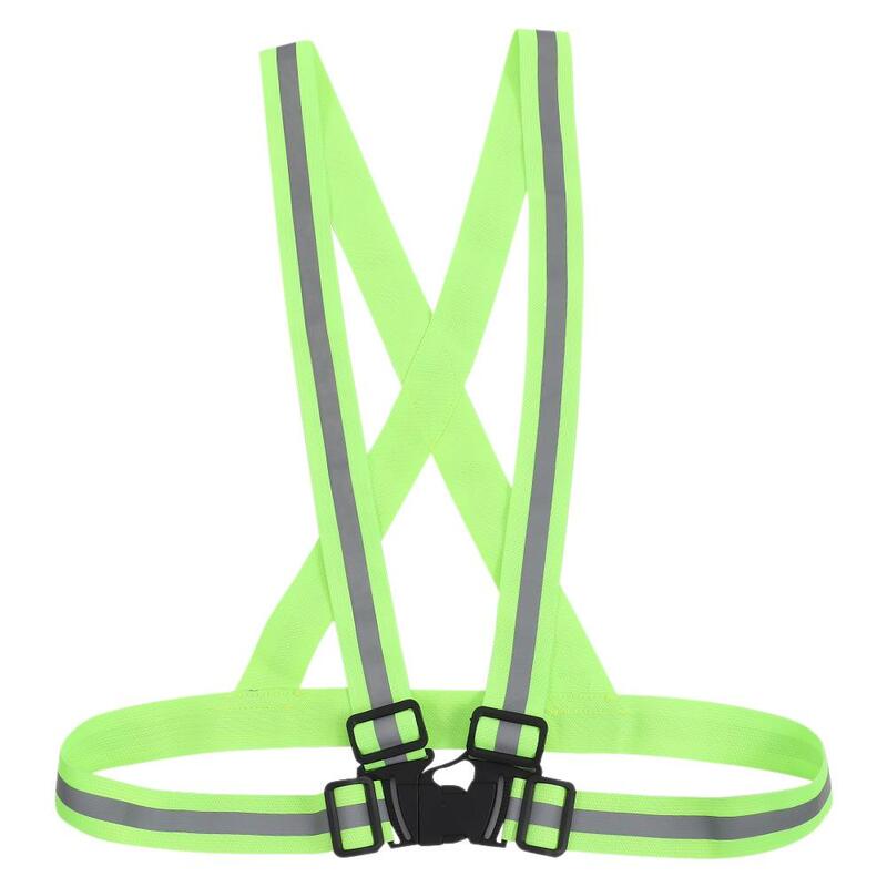 Green Night Reflective Waistband Safety Strap Legband Arm Strap Visibility Belt Nylon Arm and Leg Straps Outdoor