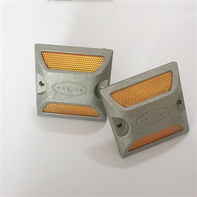 Reflective Road Studs Cast Aluminum Filled with Sand Single and Double-sided Anti Cursor Road Surface Raised Road Signs