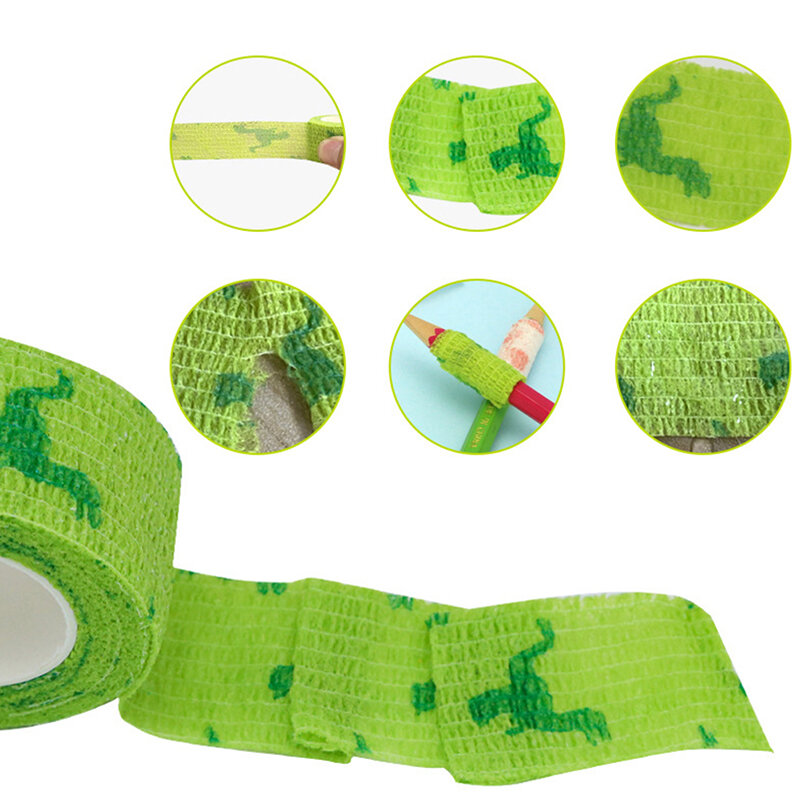 Bandage élastique auto-adhésif coloré pour le sport, bande ronde pour le soutien du genou, coussinets de rinçage des doigts, l'hypothèse initiée, 4m