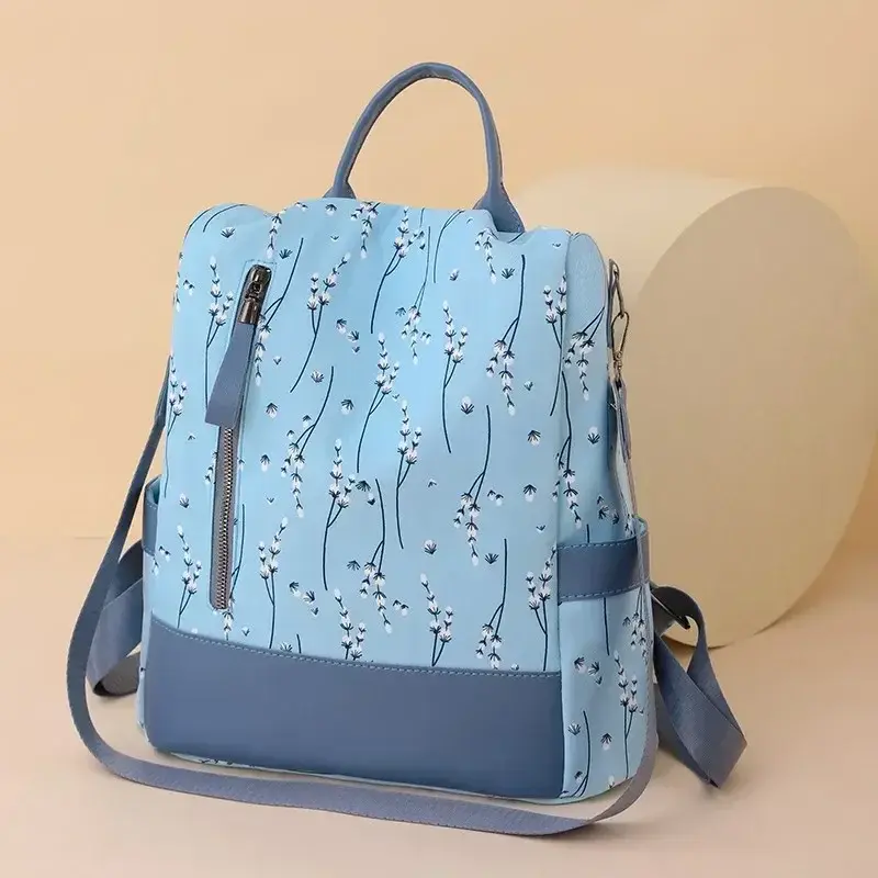 Женский рюкзак однотонный модный тренд новый нейлоновый вместительный Однотонный женский рюкзак бесплатная доставка