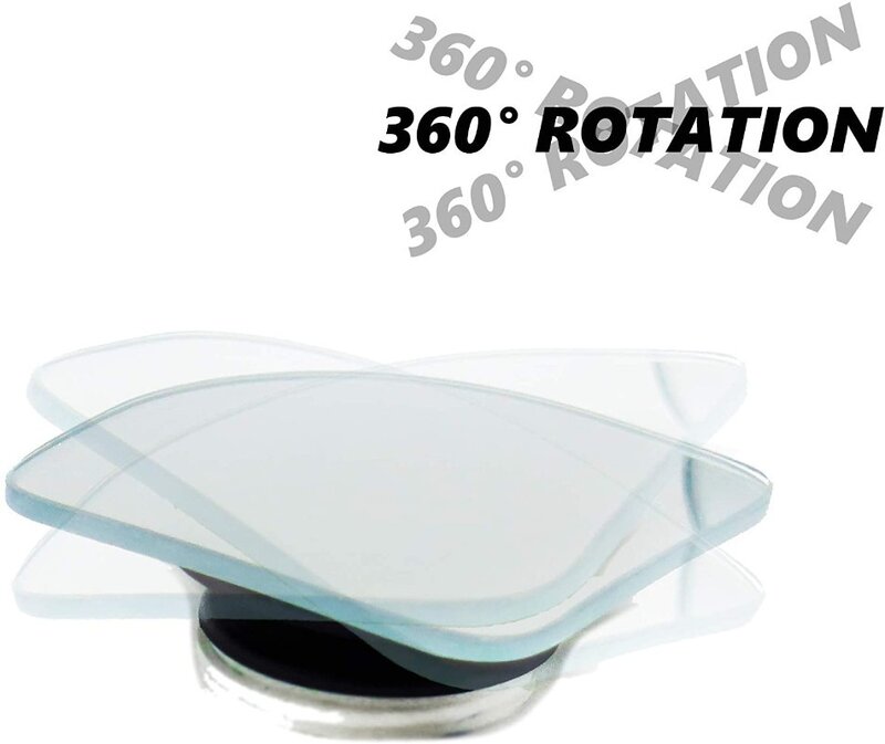 Sektor cermin titik buta mobil, kaca spion tanpa bingkai bantu sudut lebar 360 derajat dapat disesuaikan untuk parkir mobil mundur