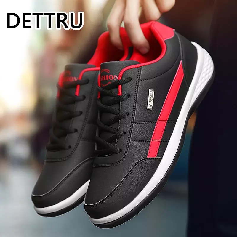Leather Men's Shoes Luxury Brand England Trend Casual Shoes Men Sneakers Breathable Leisure Male Footwear Chaussure Homme