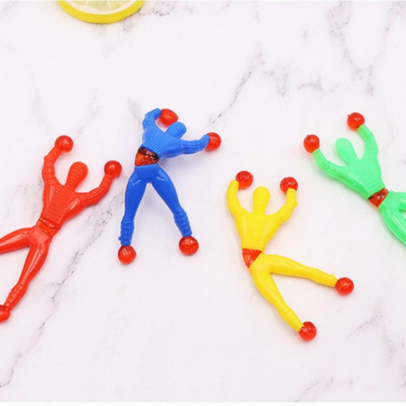 끈끈한 남자 어린이 장난감, 벽 크롤러, 끈끈한 손, 파티 호의, 캐비닛 표면 스틱, 2 개
