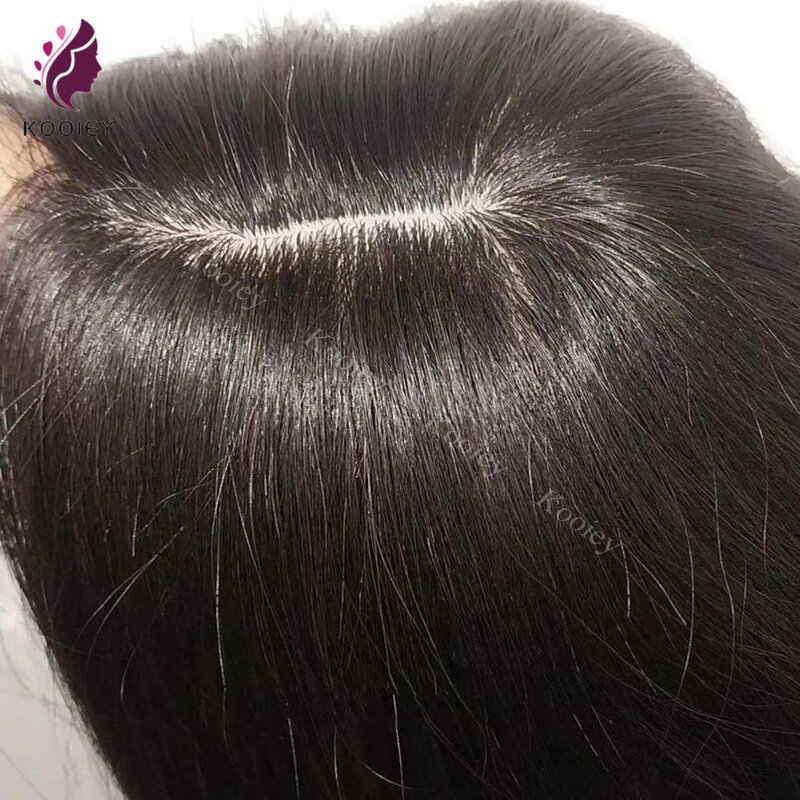 Rambut palsu wanita antilembap 13x15cm rambut palsu dasar kulit gelombang tubuh rambut manusia Atasan Wanita rambut manusia Virgin potongan kepadatan penuh