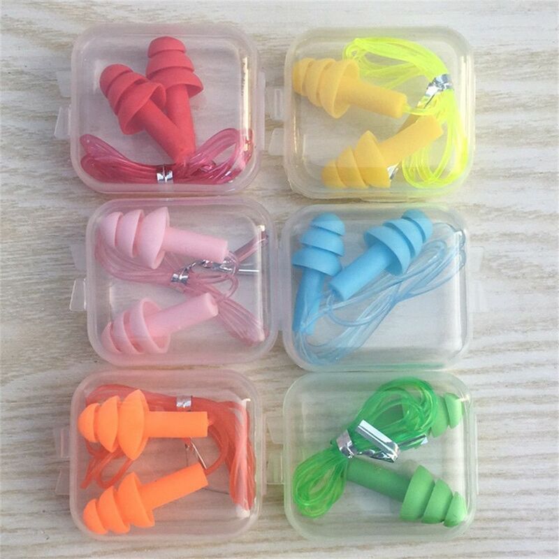 Comfort Pool Accessories Soft Silicone Ear Plugs Hearing Protection Noise Reduction Swimming Ears Protector