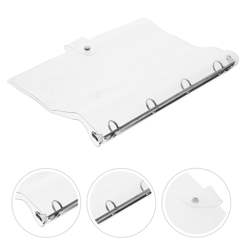 A4 trasparente Binder Office PVC Plastic Hand Account Cover fogli mobili Account Book Case Notebook Cover Binder per sostituire Shell
