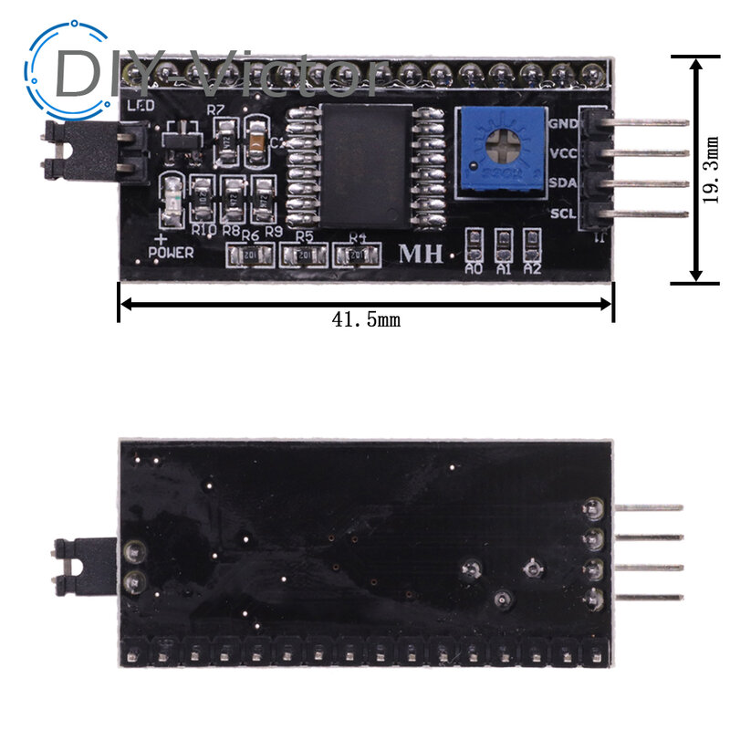 1602 16x2 HD44780 modul adaptor antarmuka seri IIC/w LCD karakter Arduino untuk seri Arduino