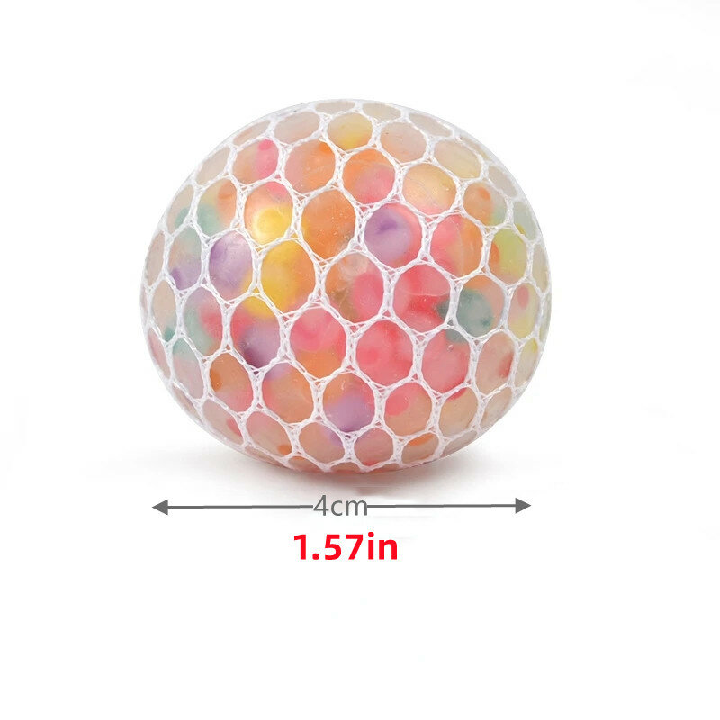 2PC Creative New Decompression And Ventilation Grape Ball Toys Tricolor Colorful Beads Grape Ball Pinch Le Children's Toys