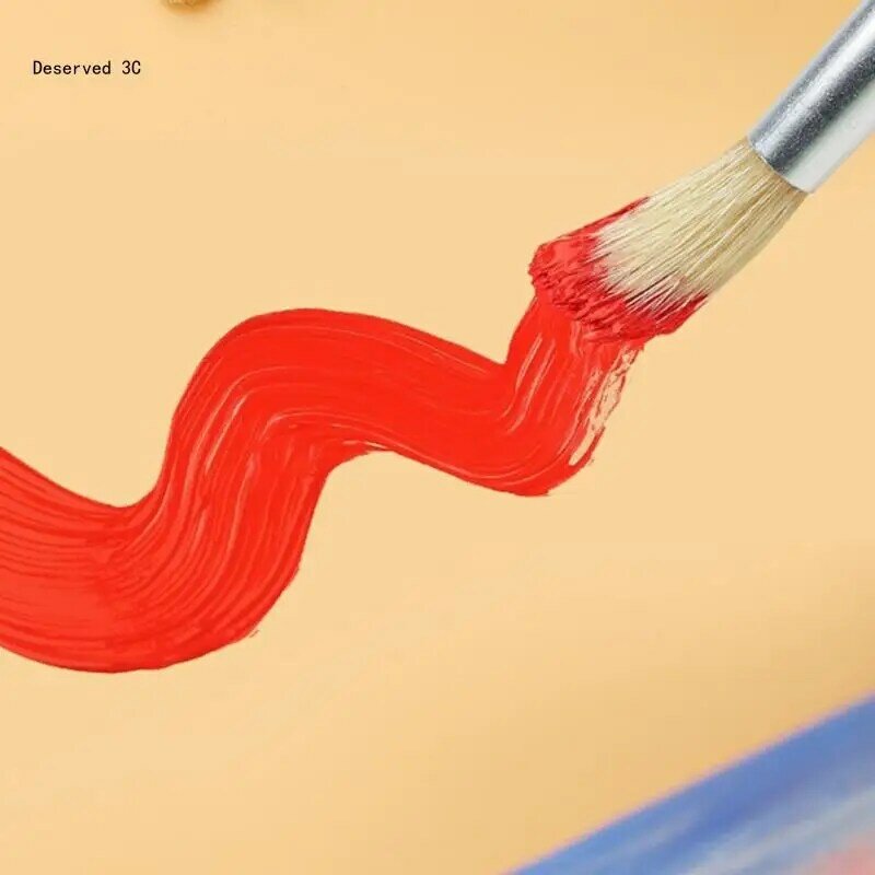 R9CB-pincel pintura punta redonda, juego portátil para para principiantes, acuarela Gouache, pintura óleo arte