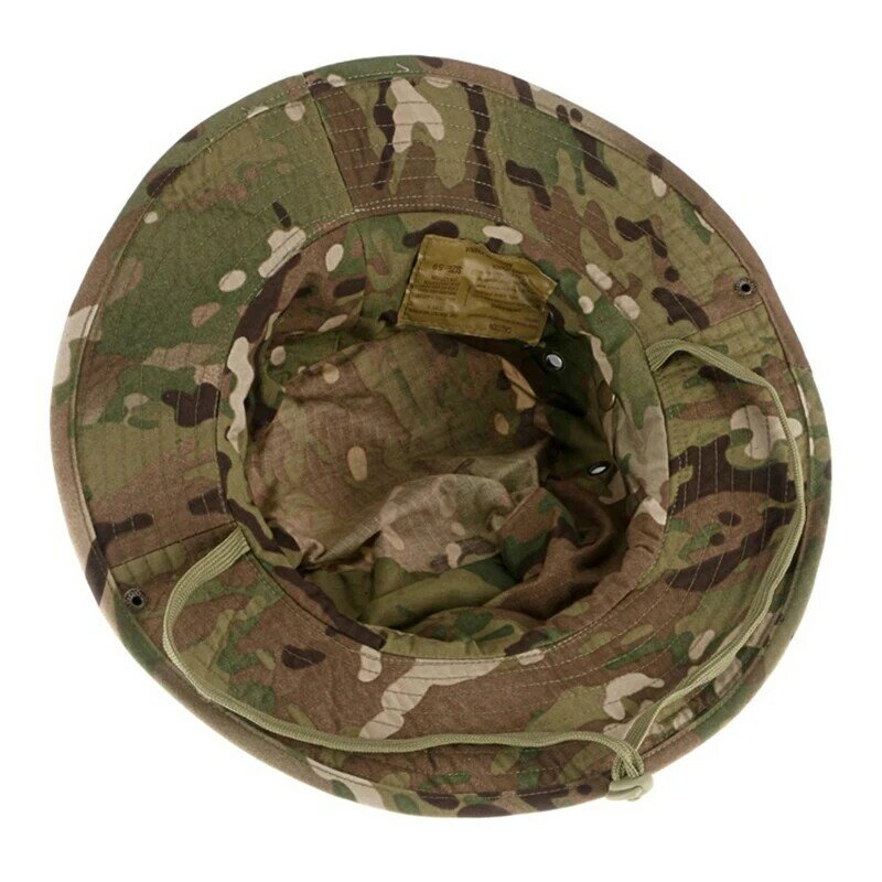 หมวกลายทหารกลางแจ้งผู้ชายและผู้หญิง, หมวกหมวกบังแดดทรงถังกีฬาตกปลาล่าสัตว์ปีนเขาหมวกสำหรับหมวกทรงทหาร