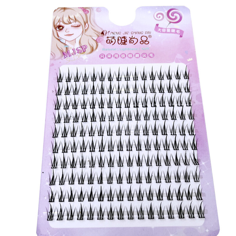 Pestañas postizas naturales, 10 filas, extensiones de pestañas de Manga suave para principiantes, herramienta de maquillaje diaria
