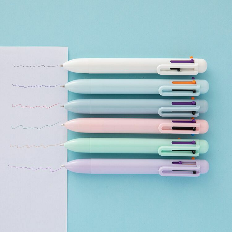 الإبداعية معكرون القلم للفتيات ، الكرة نقطة القلم ، متعدد الألوان النفط القلم ، القلب لون دفتر القلم ، بلون ، 6 ألوان ، 0.5 مللي متر ، 80 قطعة