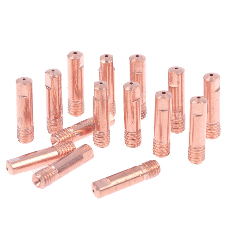 5Pcs Tip Gas Nozzle MB-15AK M6*25mm Welding Torch Contact Contact Tip 0.8/1.0/1.