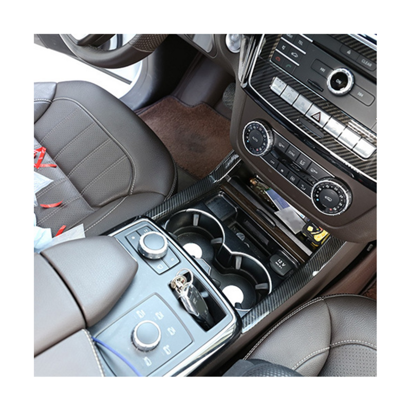 Auto Mitte Getränke halter Seitenst reifen Verkleidung Aufkleber Innenraum für Mercedes Benz Gl Gls ml W166 Coupé C292 x166