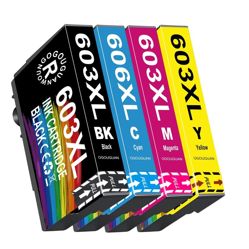 Cartucho de tinta compatível para Epson, Epson XP 2100, 2105, 3100, 3105, 4100, 4105, 4105, 2150, 2155, 3150, 4150, 4155, WF2810D, T603XL