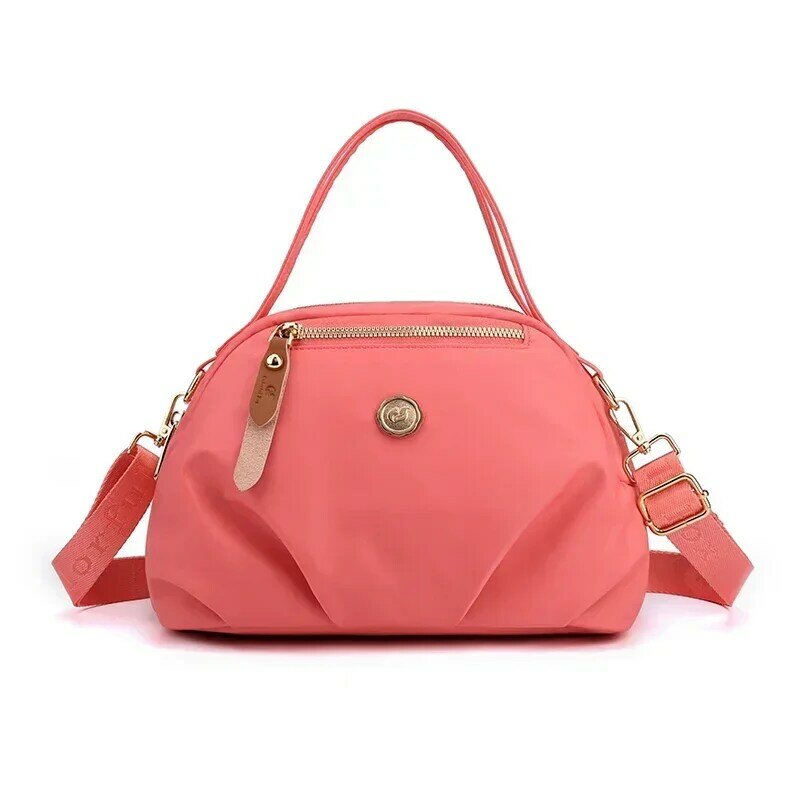 BBA169 Fashion CrossBody Bag for Women Messenger s Waterproof Nylon Shoulder  Ladies Handbag Pink