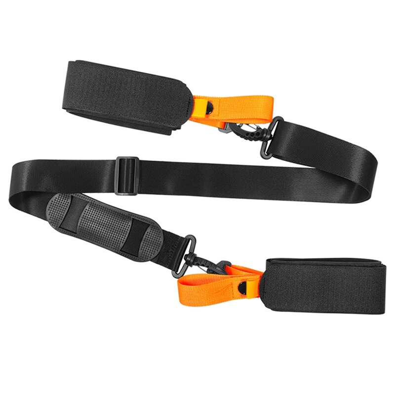 1 pz regolabile asta da sci spalla borse da trasporto a mano antiscivolo con sci Pole protective Pad Ski Handle Strap