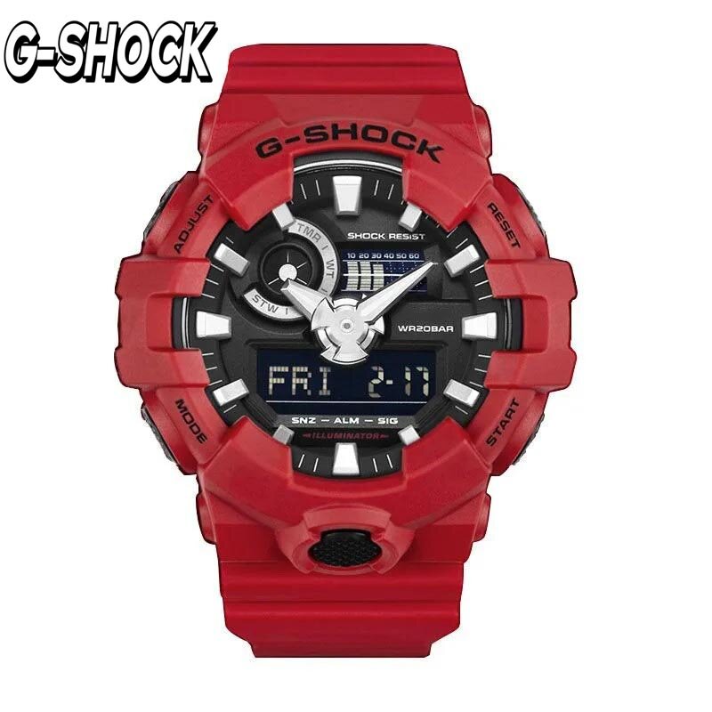 G-SHOCK oglądać nowe CA-700 serie metalowe etui moda wodoodporny zegarek męski prezent luksusowa marka mężczyzn zegarek wielofunkcyjny stoper.